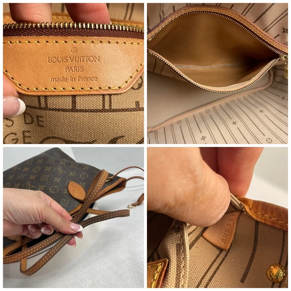 💯 Louis Vuitton MONOGRAM PM NEVERFULL TOTE SHOULDER BAG - Picture 15 of 16